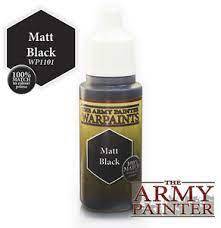 Warpaints: Matt Black 18ml wp1101